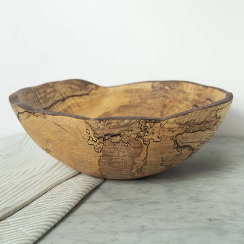Large Spaulted Maple Wood Bowl by Spencer Peterman