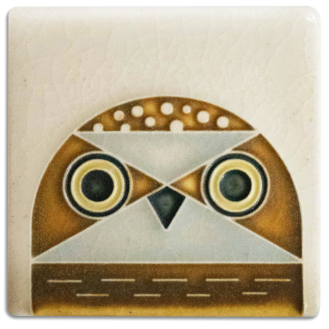 Ceramic Owlet Tile by Motawi Tileworks