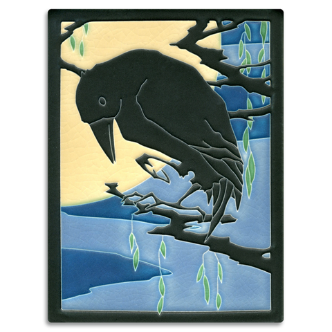 Ceramic "Raven" Tile by Motawi Tileworks