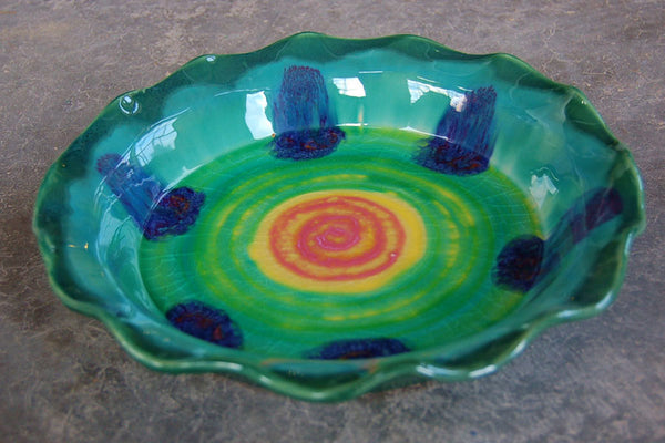 Stoneware Pie Plate by Daniel Lasser Ceramics