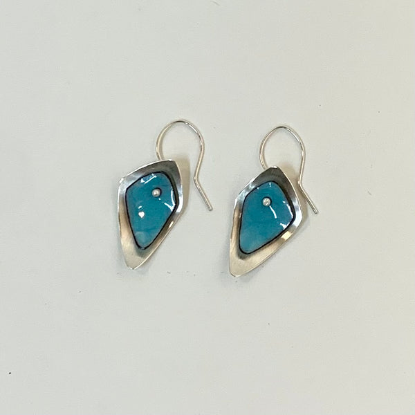 Enamel Flame Earrings by Chelsea Bird