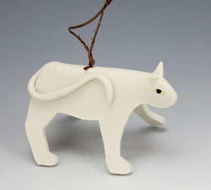 Porcelain Cat Ornament by Beth DiCara