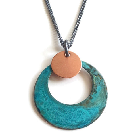 Sun on Ocean Necklace by SSD Jewelry