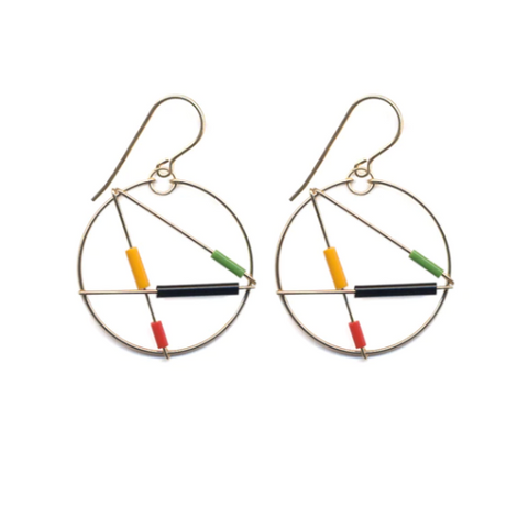 Kandinsky Hoop Earrings by I. Ronni Kappos