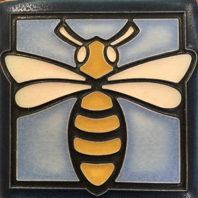 Ceramic Bee Tile by Motawi Tileworks