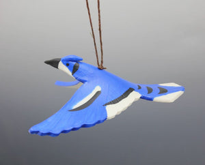 Porcelain Bluejay Ornament by Beth DiCara