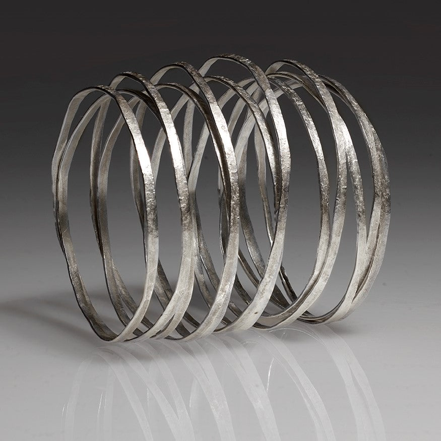 Fine Silver Wrap Bracelet by Pamela Bosco