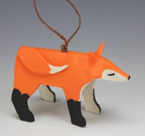Porcelain Fox Ornament by Beth DiCara