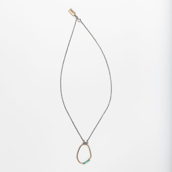 Freeform Wrap Necklace with Turquoise by Original Hardware