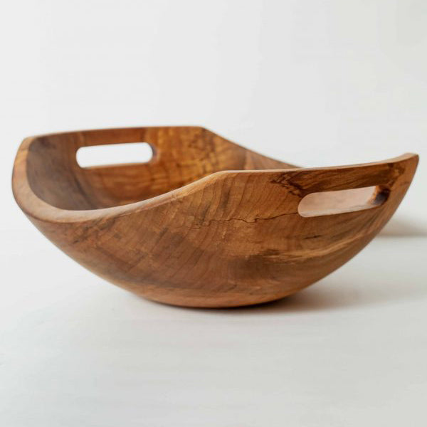 X-Large Spaulted Maple Wood Harvest Bowl by Spencer Peterman