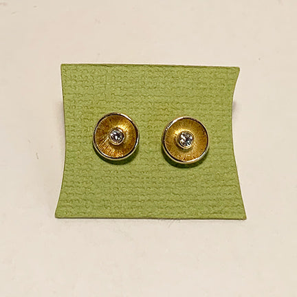 Diamond + 18k Gold Earrings by Heather Guidero