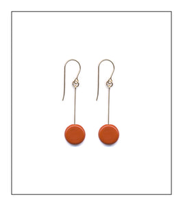 Yam Circle Drop Earrings by I. Ronni Kappos