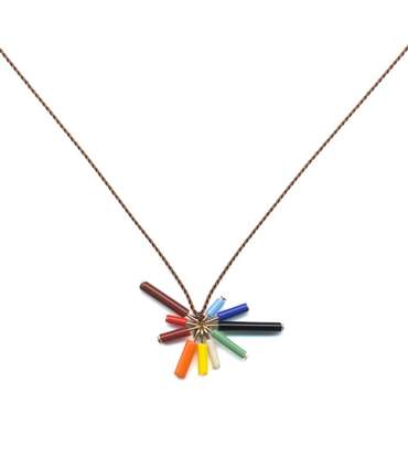 Rainbow Bar Burst Necklace by I. Ronni Kappos