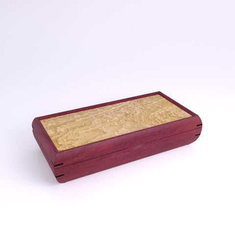 Purple Heart Valet Jewelry Box by Mikutowski Woodworking