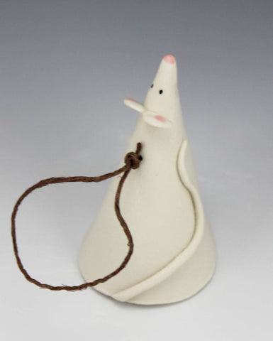 Porcelain Mouse Ornament by Beth DiCara