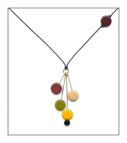 Multi-Disc Necklace by I. Ronni Kappos