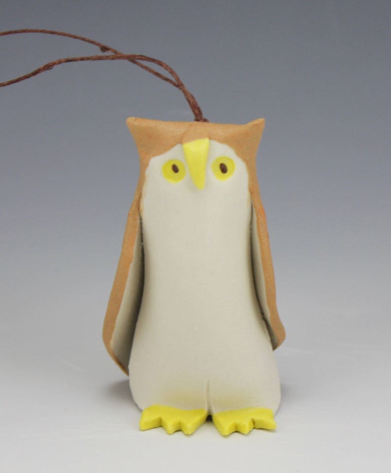 Porcelain Owl Ornament by Beth DiCara