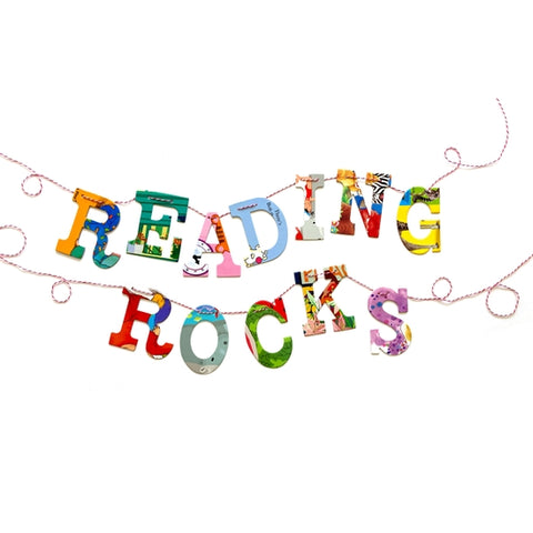 "Reading Rocks" Garland by Attic Journals