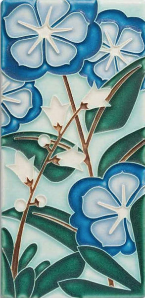 Starry Flowers Tile by Motawi Tileworks