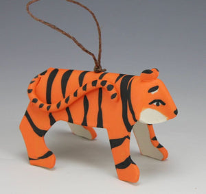 Porcelain Tiger Ornament by Beth DiCara