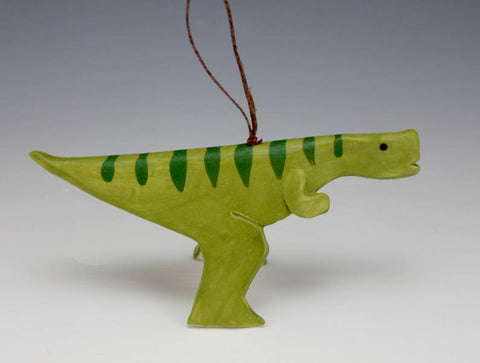 Porcelain T-Rex Ornament by Beth DiCara