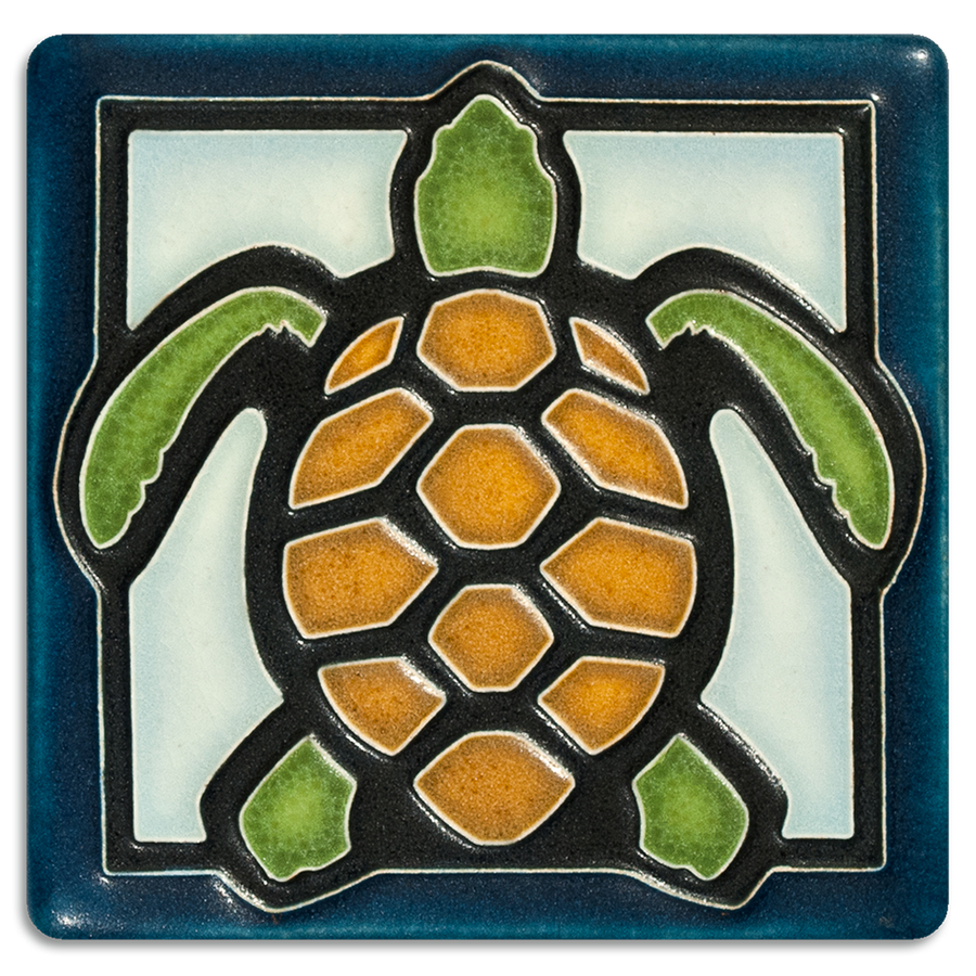 Ceramic Turtle Tile by Motawi Tileworks