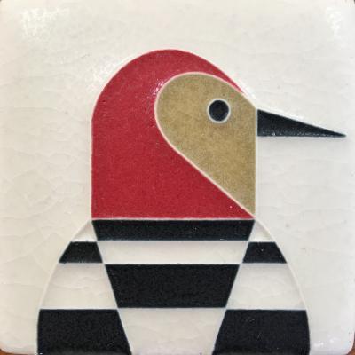 Ceramic Woodpecker Tile by Motawi Tileworks